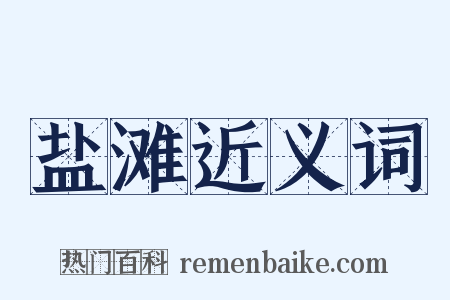 盐滩近义词是什么意思的图片